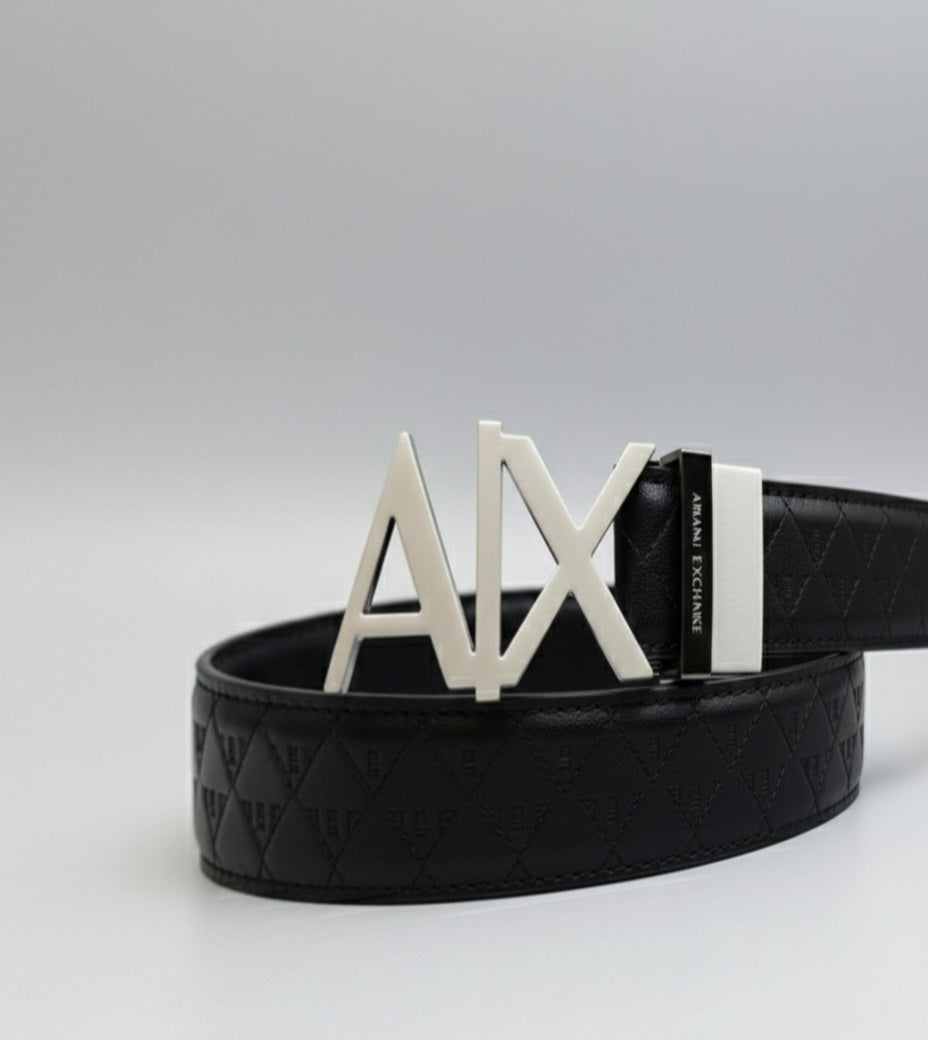 Armani Exchange Silver Belt - Premium Designer Accessory