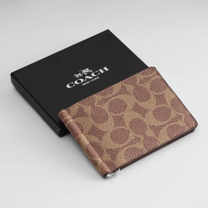 Signature Canvas Brown Bifold Wallet