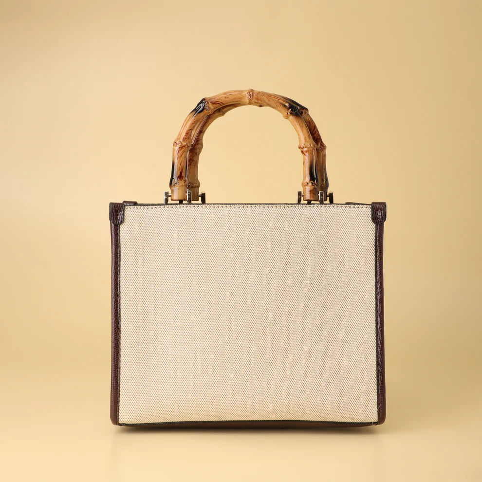 Bamboo Handle Tote