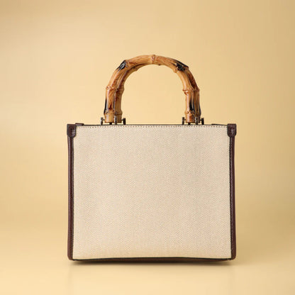 Bamboo Handle Tote