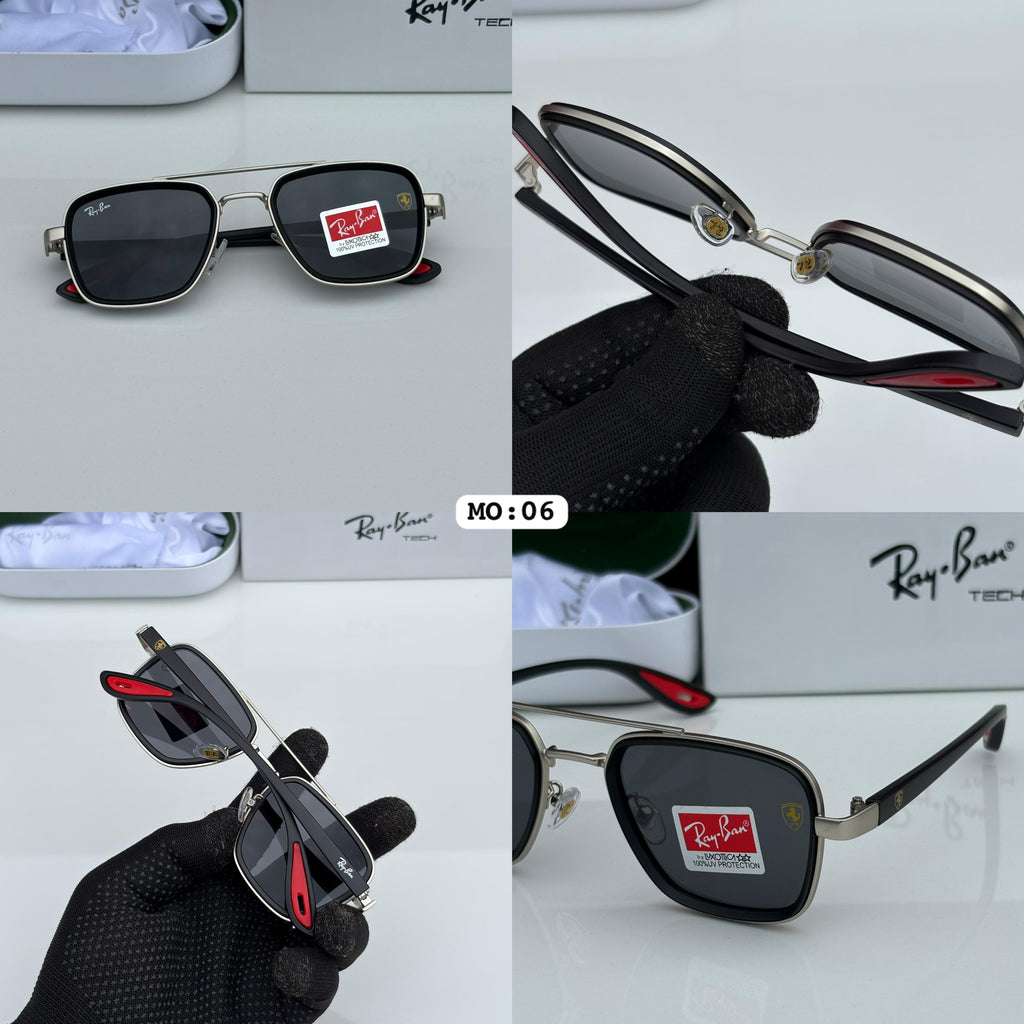 Luxury Square Frame Sunglasses | Premium Metal Finish | UV400 Protection
