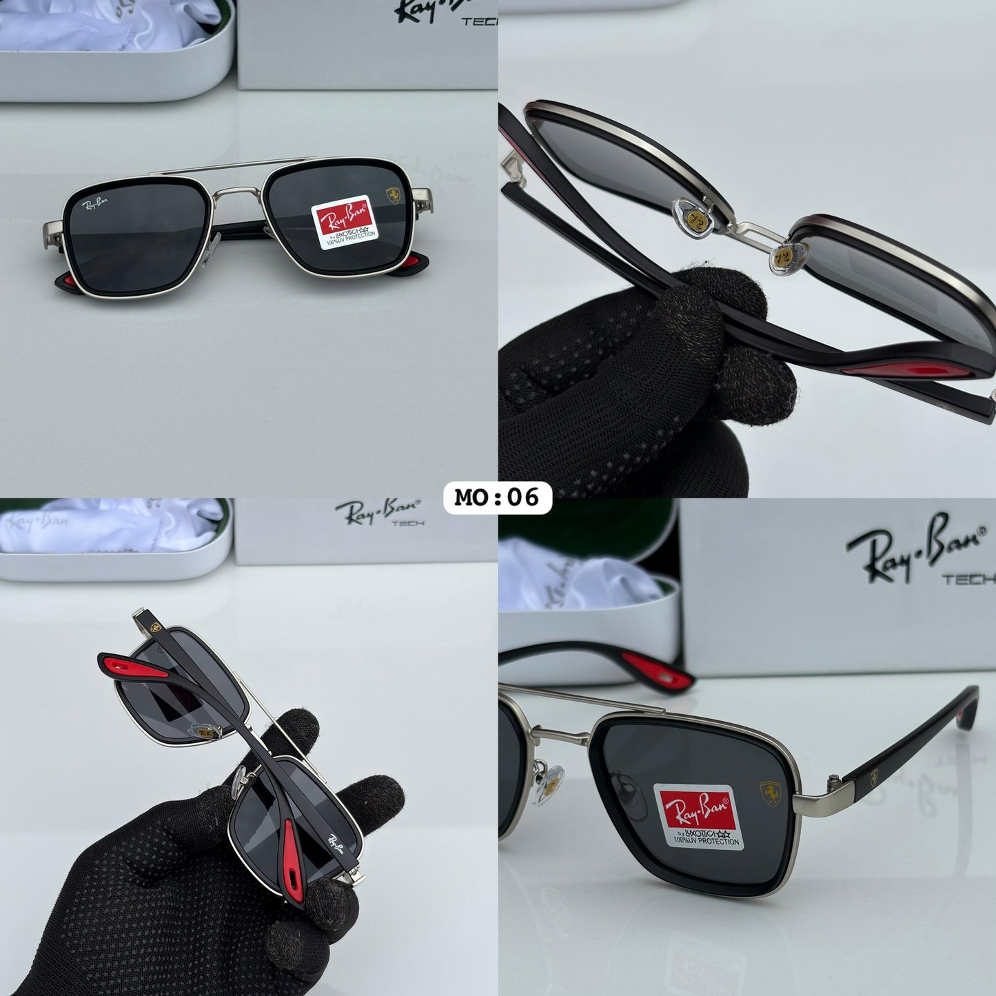 Luxury Square Frame Sunglasses | Premium Metal Finish | UV400 Protection