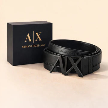 Urban Shadow Belt - Premium Black Leather AX Buckle