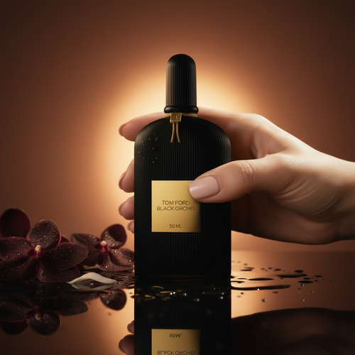 Black Orchid Hand Dark Peach BG