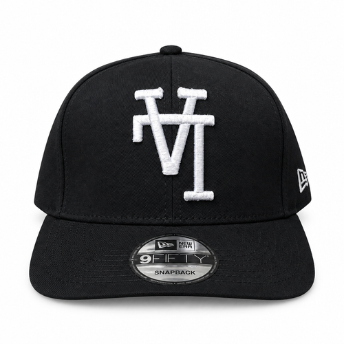 Cap front view, white studio background
