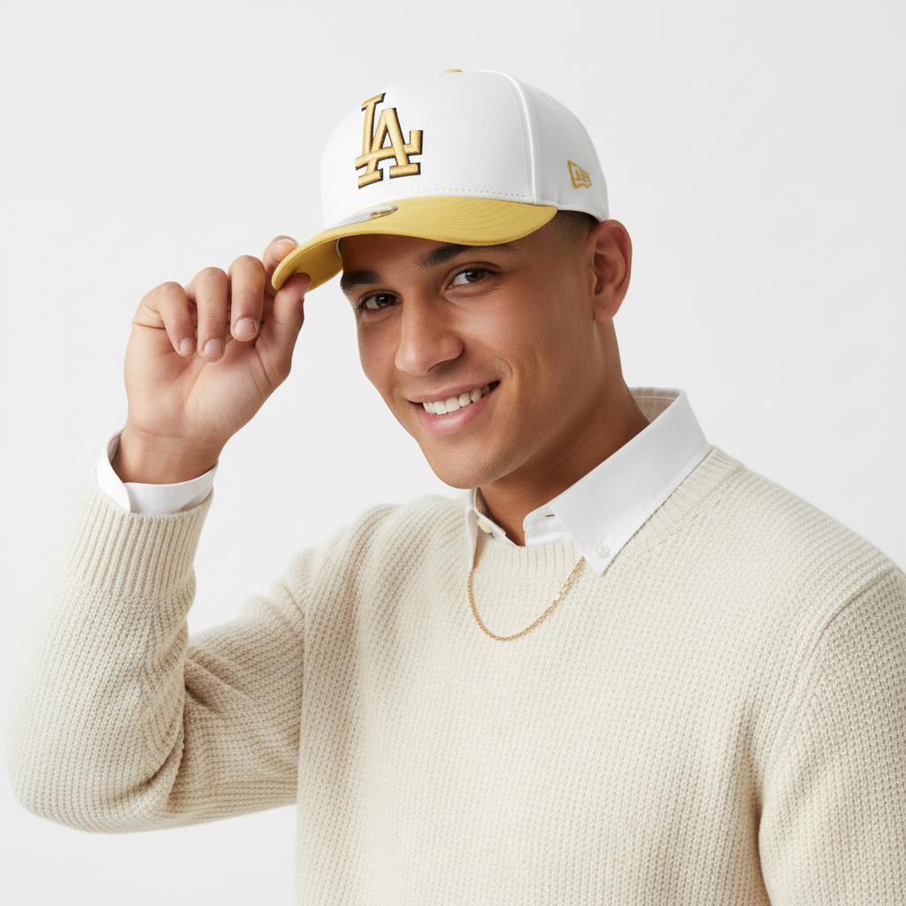 Cap on Model – 3/4 Angle