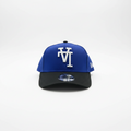 Blue & Black Two-Tone Monogram Snapback Cap – New Era 9Fifty