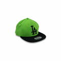 Green LA Cap - White BG