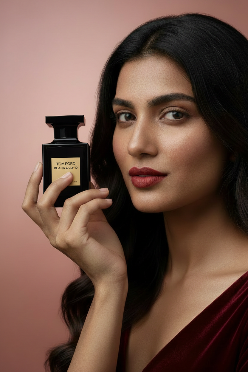 Tom Ford Black Orchid Model Shot 2