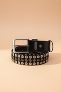 Diesel belt studs detail close-up