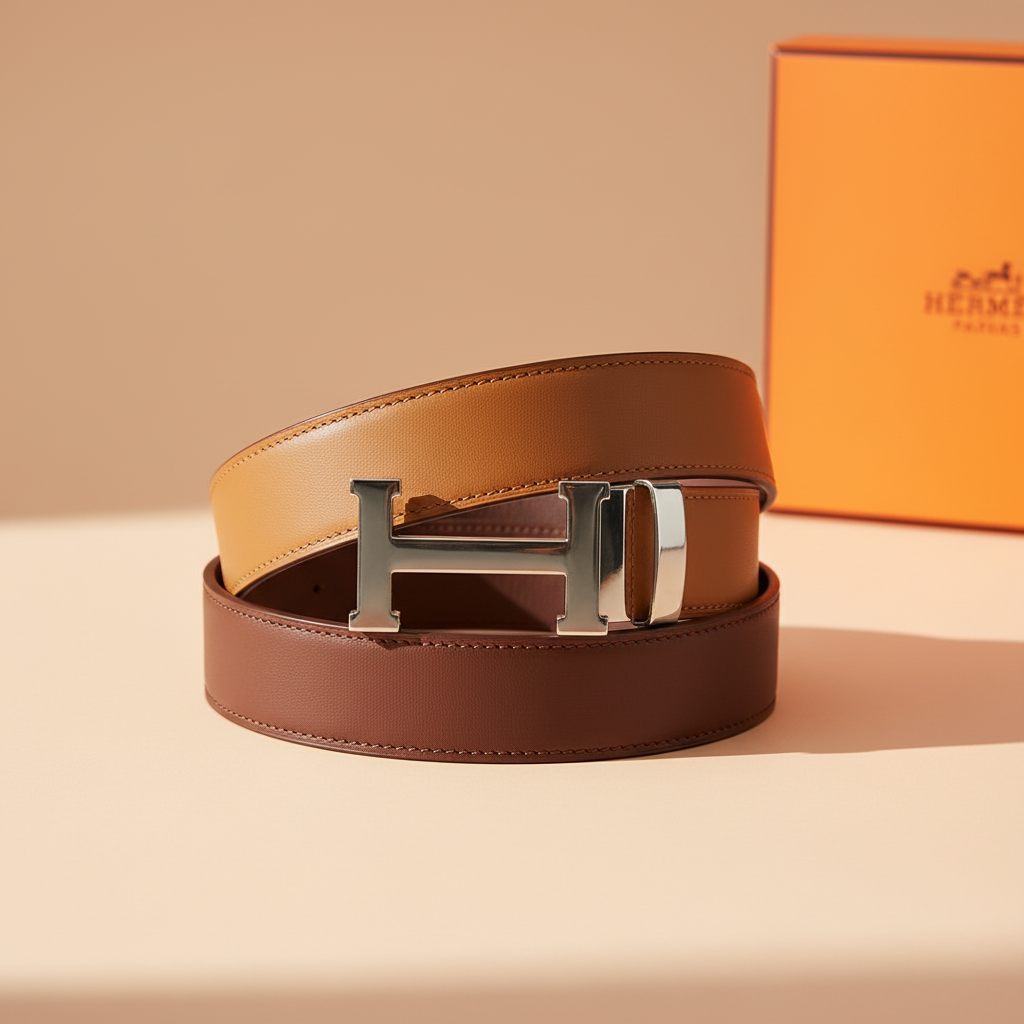 VAN HEUSEN Black Leather Belt