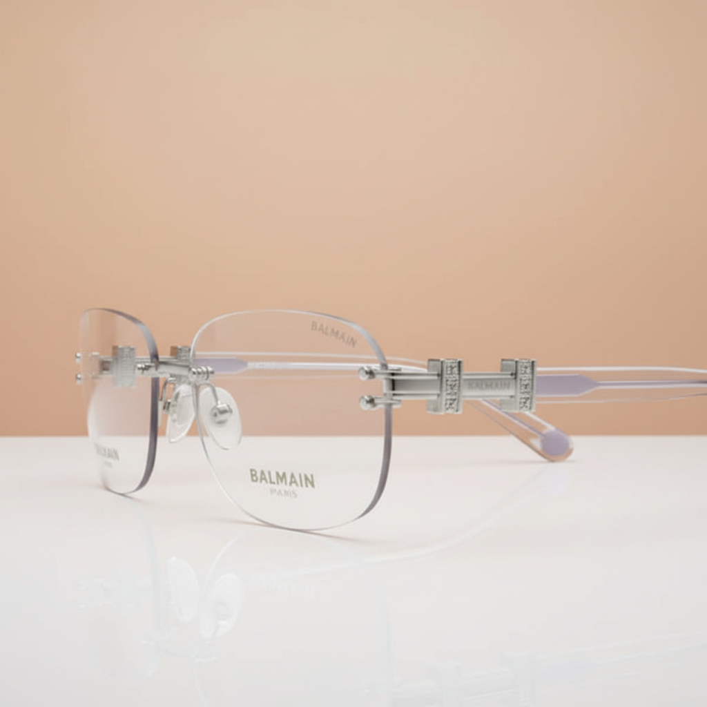 Balmain Transparent Sunglasses - Diagonal Angle