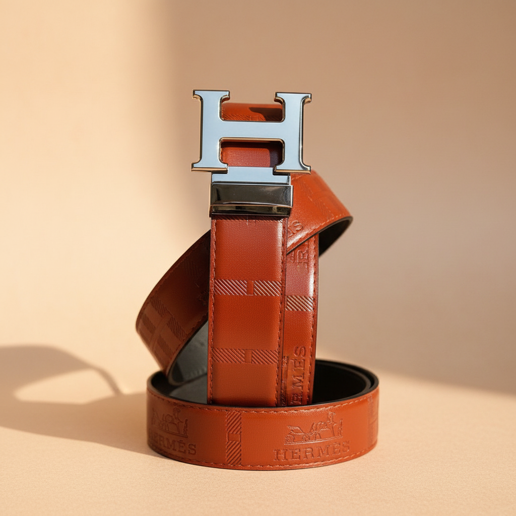 VAN HEUSEN Black Leather Belt