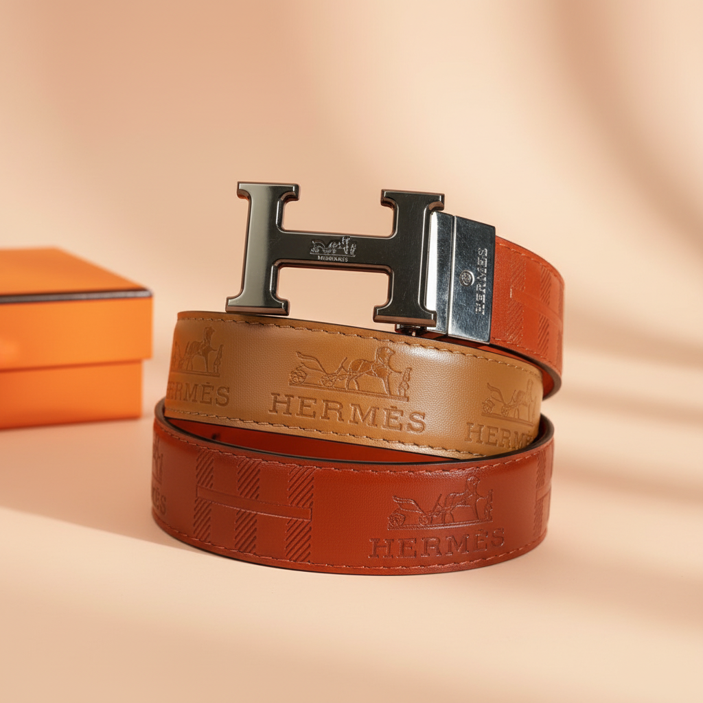 VAN HEUSEN Black Leather Belt