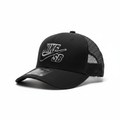 Nike SB Black Cap — white background studio low angle 3/4 front view
