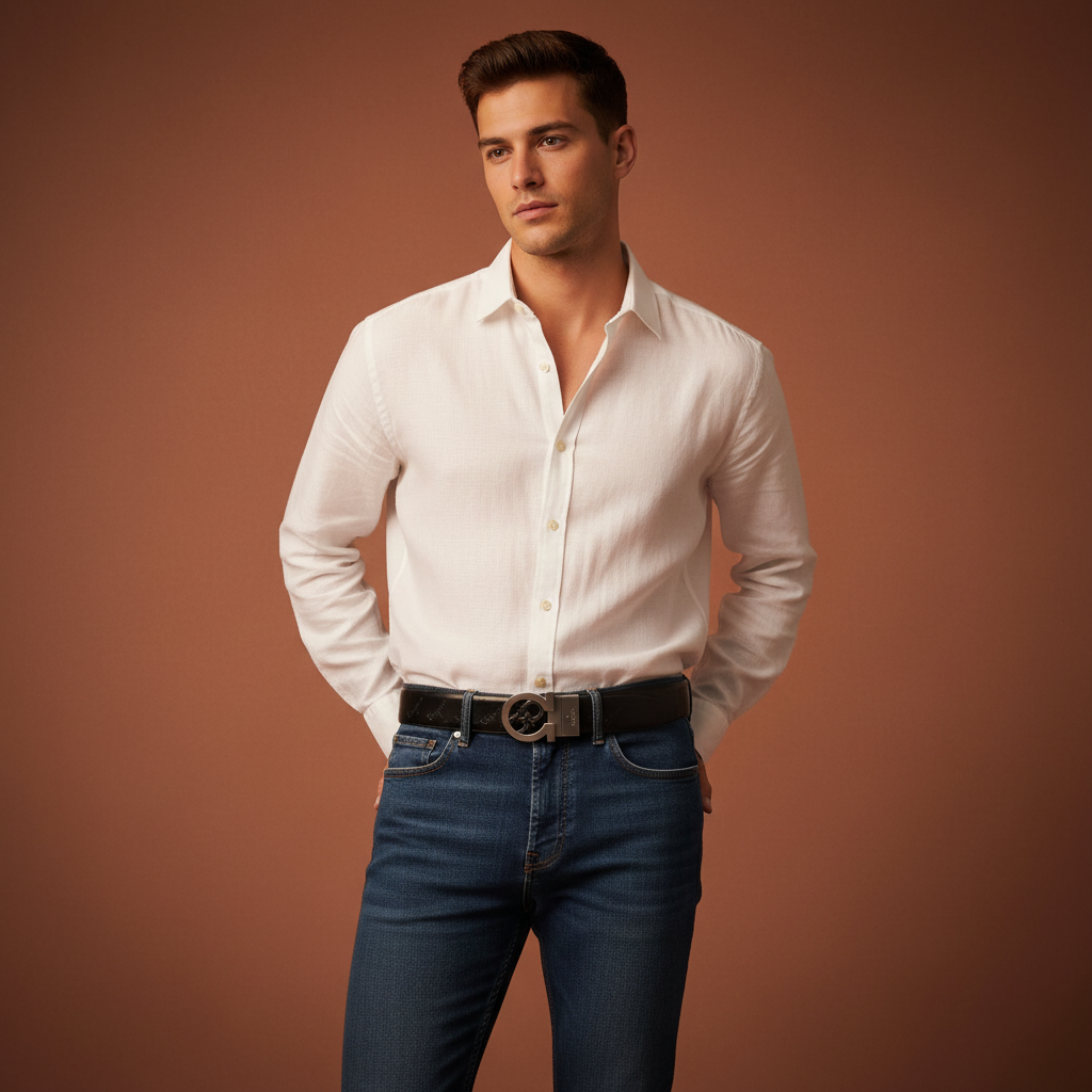 Ferragamo Silver Belt - UGC Lifestyle Wear