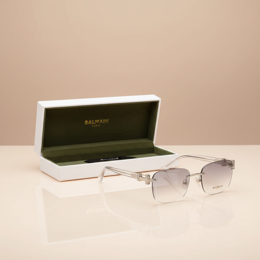 Balmain Transparent Rimless Sunglasses - Hero Image