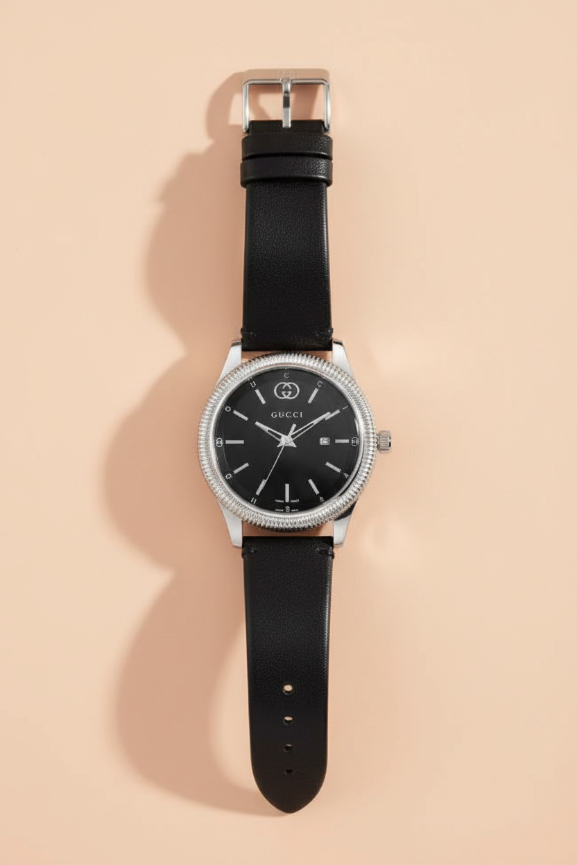 Flat lay complete watch view