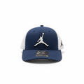 Jordan Jumpman Navy Blue Cap — white background studio front shot
