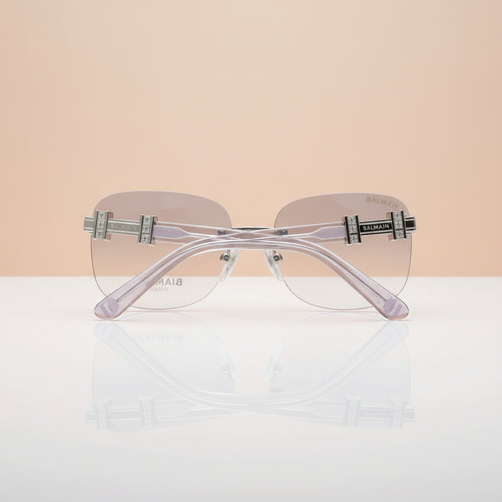 Balmain Transparent Sunglasses - Folded Detail