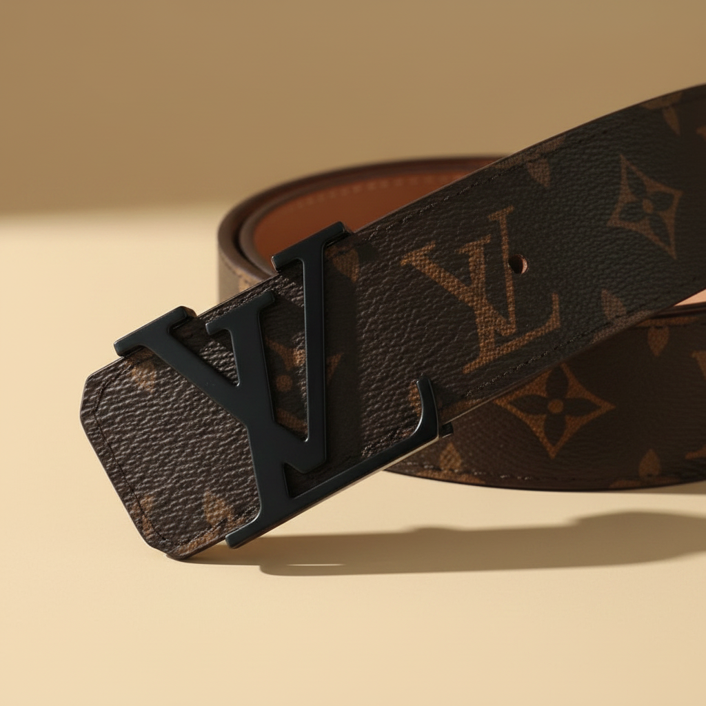 LV Belt Buckle Cream