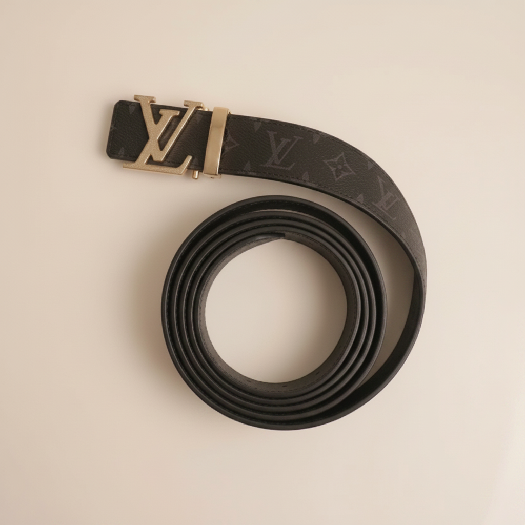 LV Belt - Cream Background