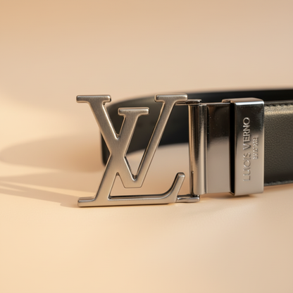 LV Buckle Extreme Close-Up