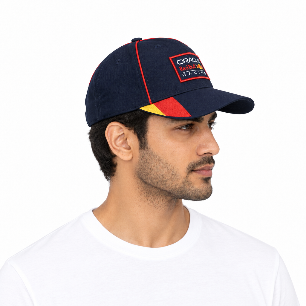 Male model side view wearing cap