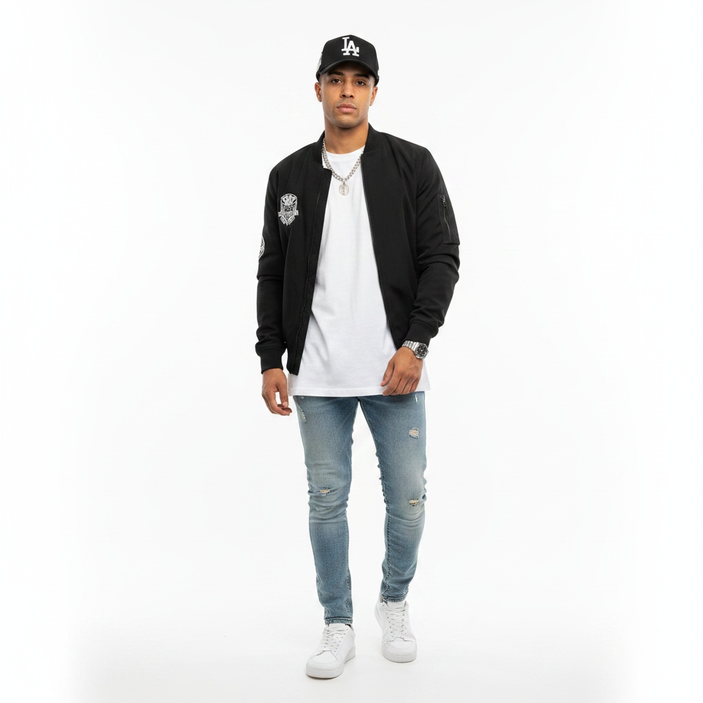 Man Wearing LA Cap