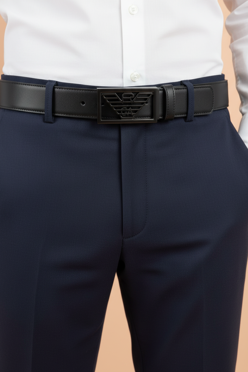 Model with Belt