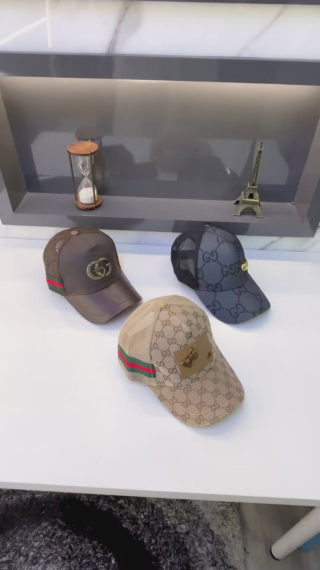 Gucci Logo Brown Monogram Premium Cap