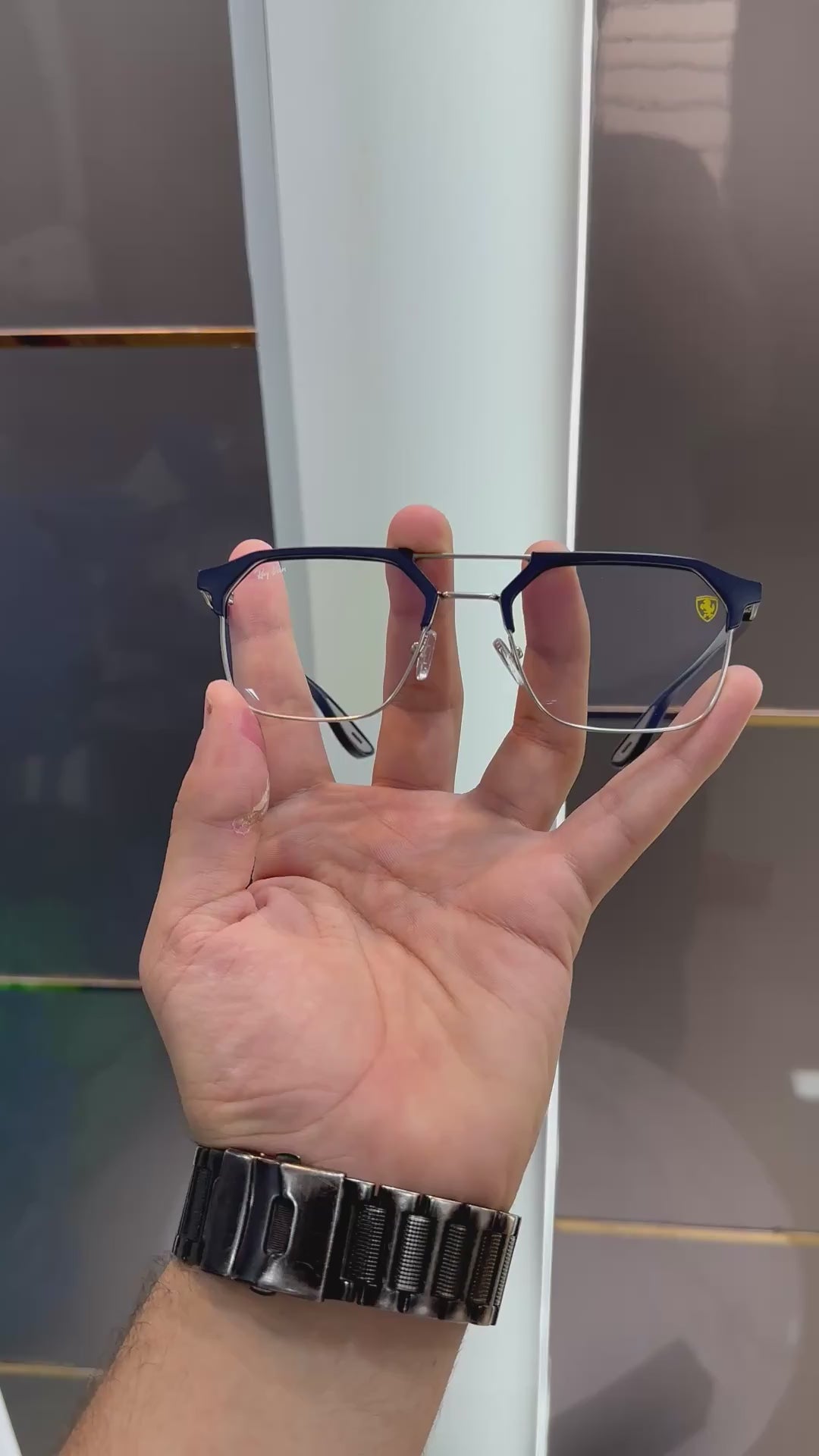 Ray-Ban 04 Tech Glass – Navy Blue | Ferrari Edition