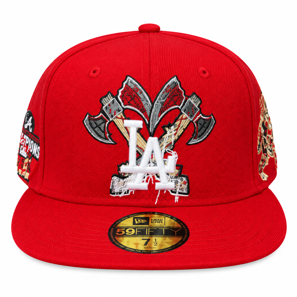 Red cap front view white background