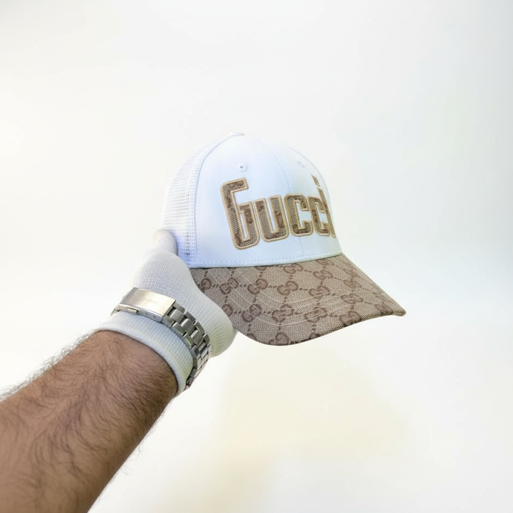 White Gucci Cap - 3Q Studio