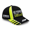 White studio cap three-quarter view