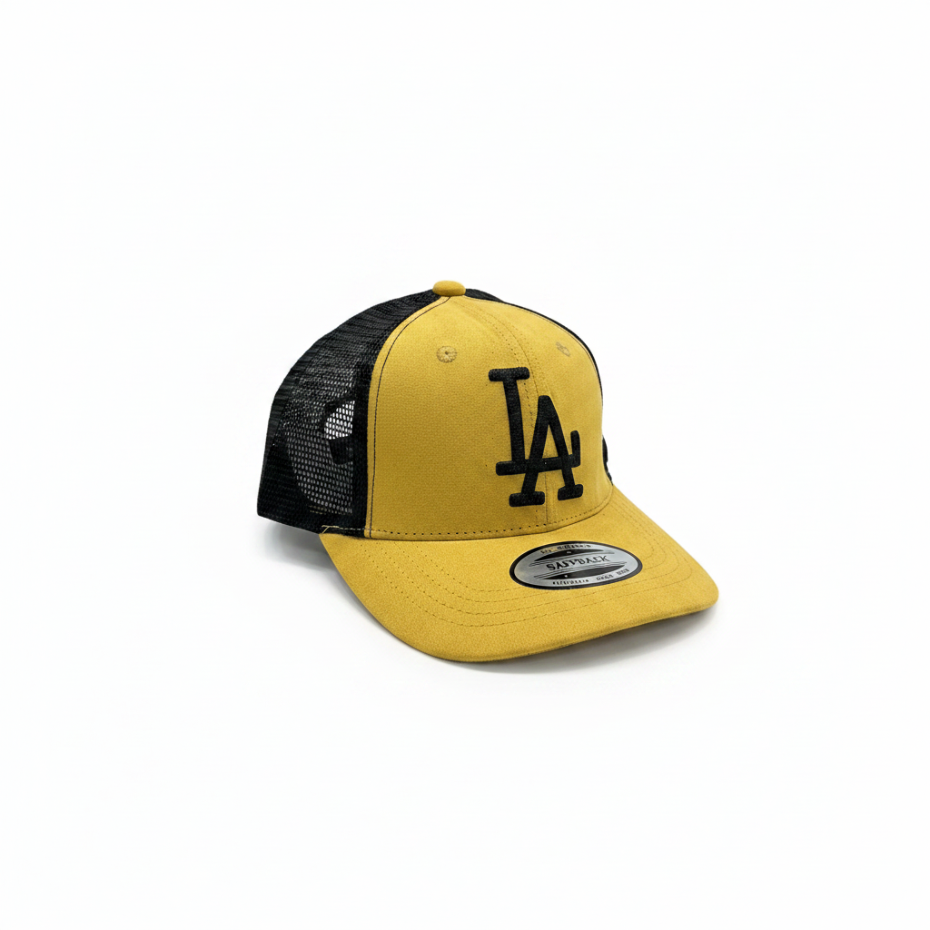 Yellow LA Trucker Cap - White BG